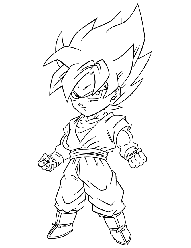 Goku Drawing Easy at GetDrawings.com | Free for personal ...