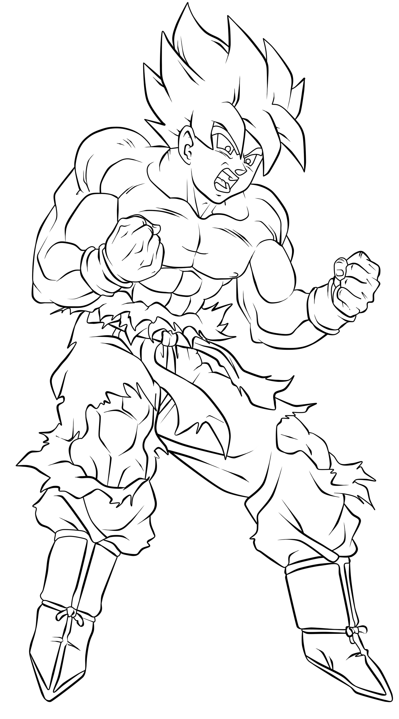 Goku Drawing Easy at GetDrawings.com | Free for personal ...