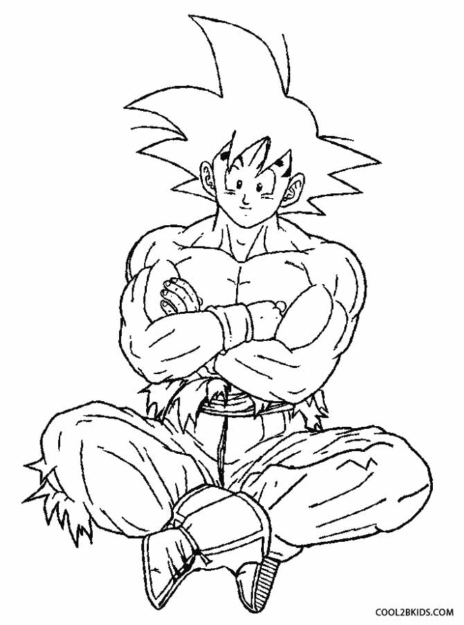 670x902 Goku Coloring Pages