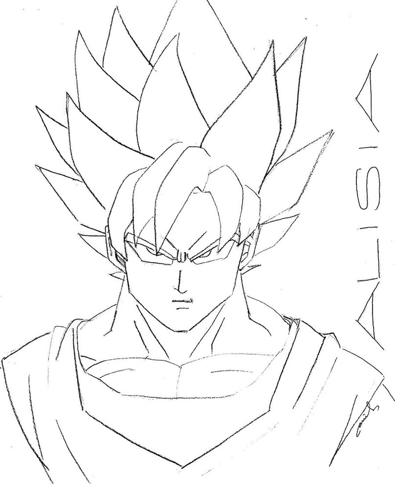 808x989 Super Saiyan Goku By Ariel Conde