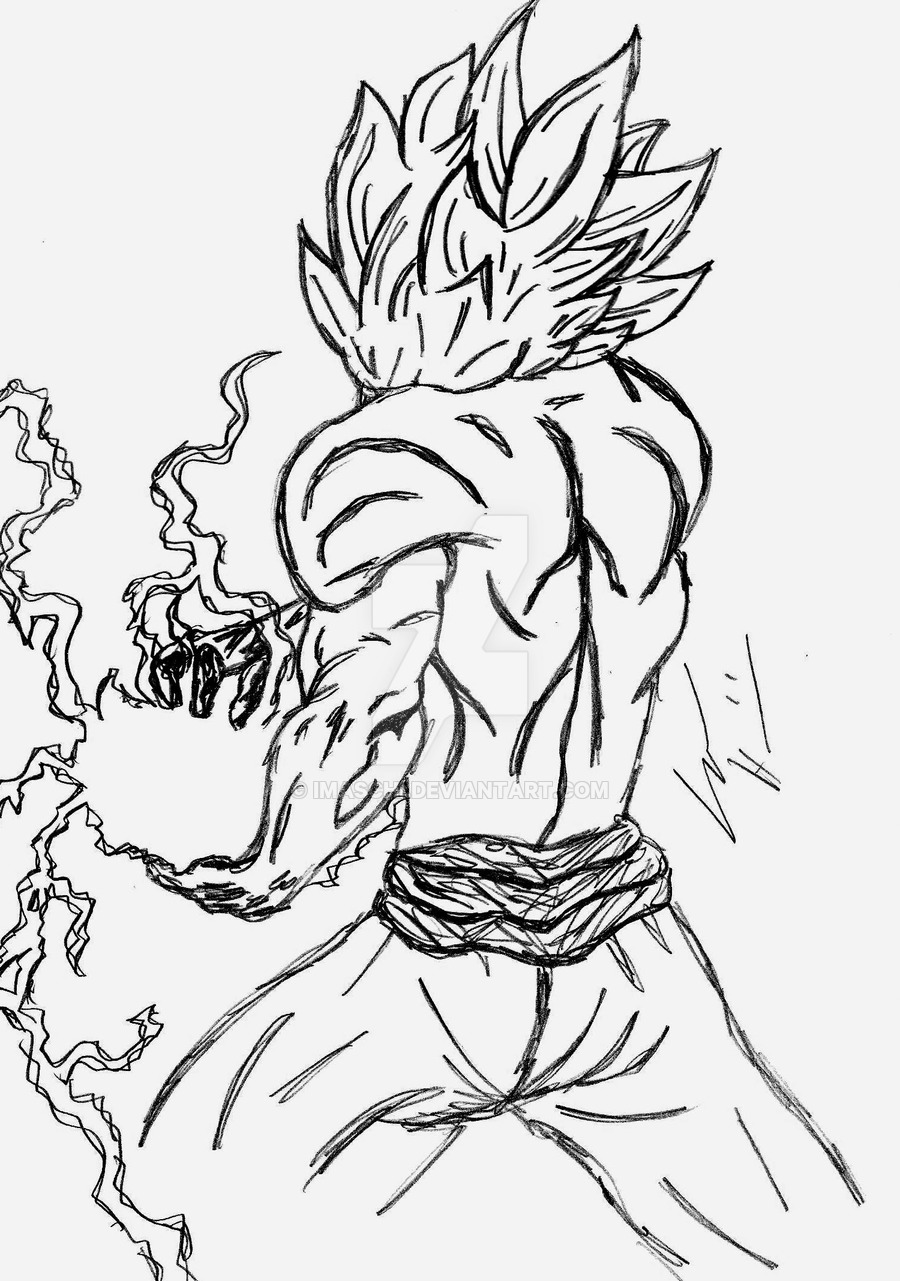 900x1281 Dragon Ball Goku Sketch By Imaschi