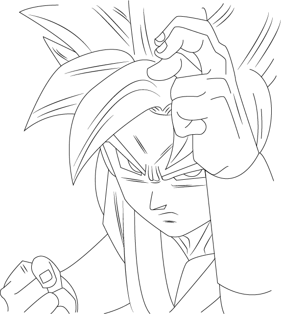 574x641 Goku Ssgss Wip Wallpaper By Al3x796