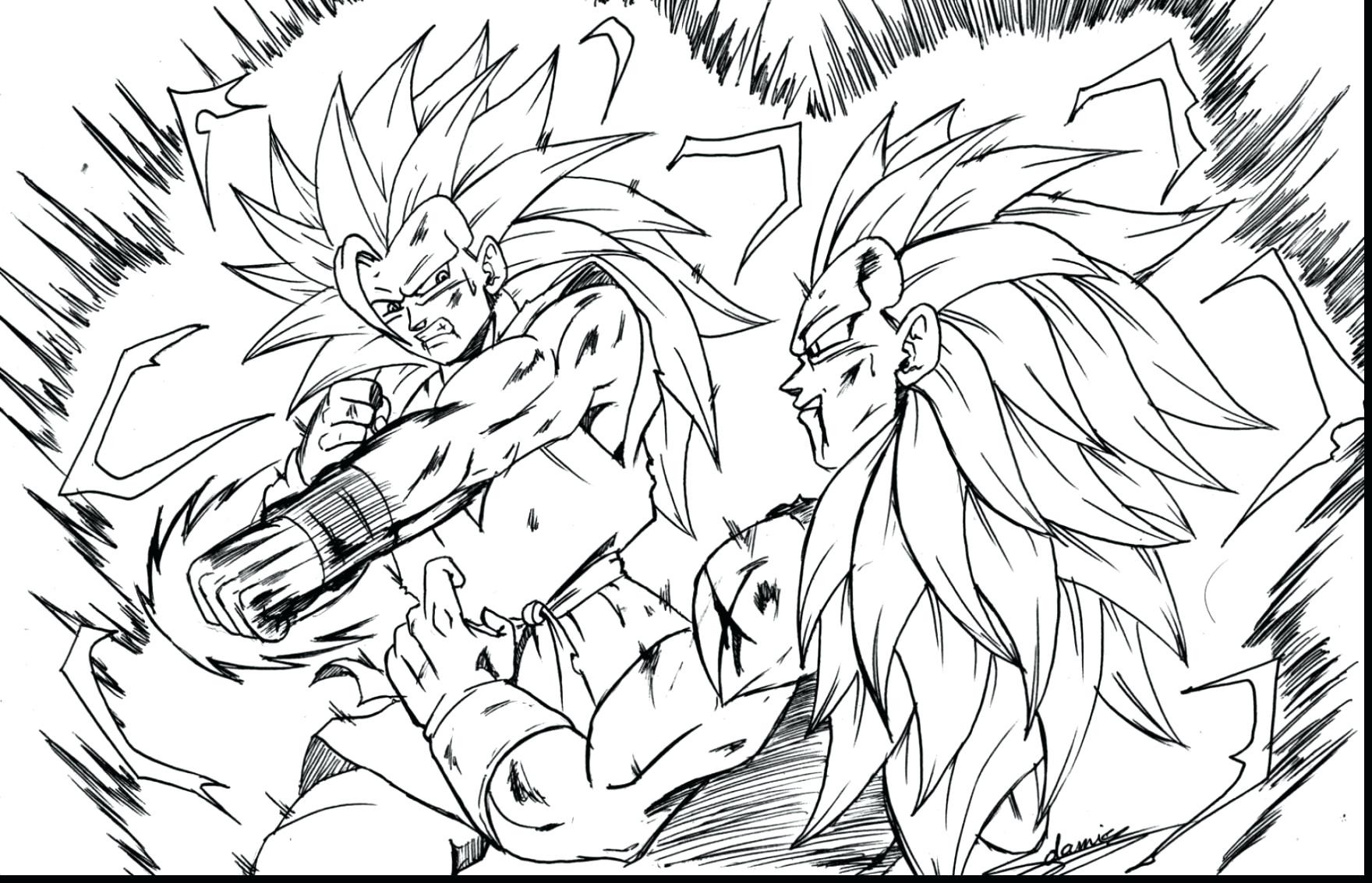 1760x1133 Super Goku Coloring Pages Free Draw To Color