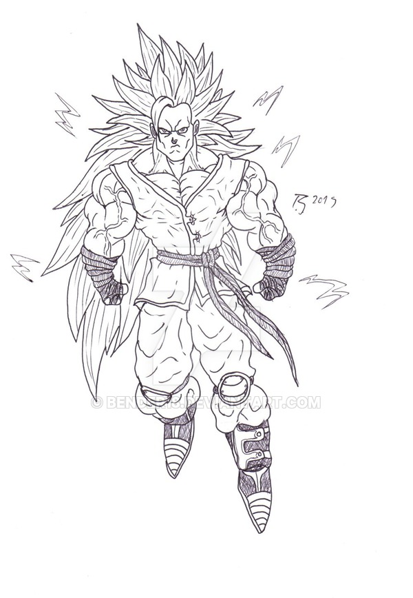 600x868 Goku Ssj 3 By Bender18