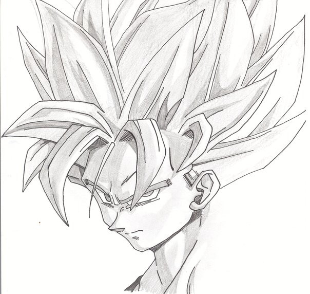 604x572 Super Saiyan 2 Goku By Palahniuksin666
