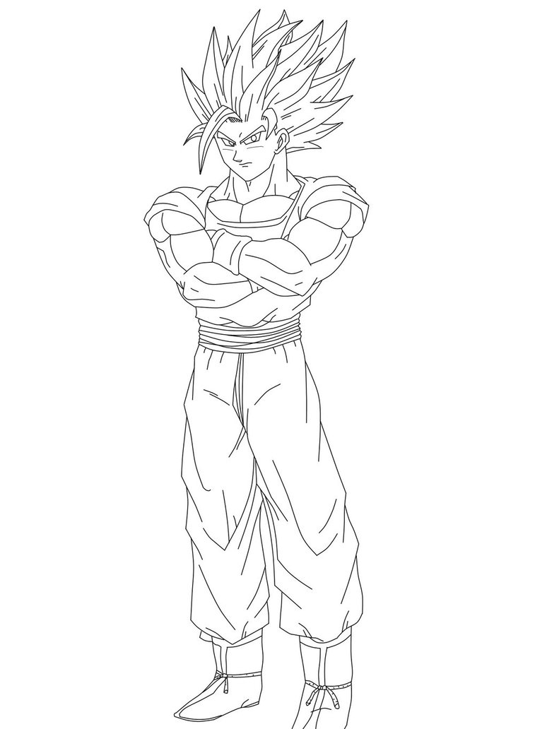 Goku Ssj2 Drawing at GetDrawings | Free download