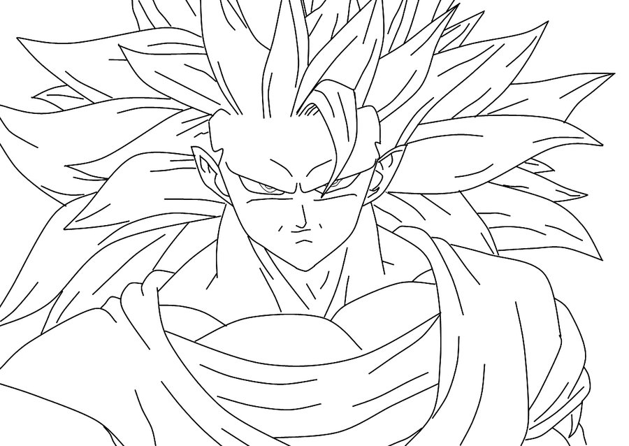 900x638 Ssj3 Goku By Dpl1