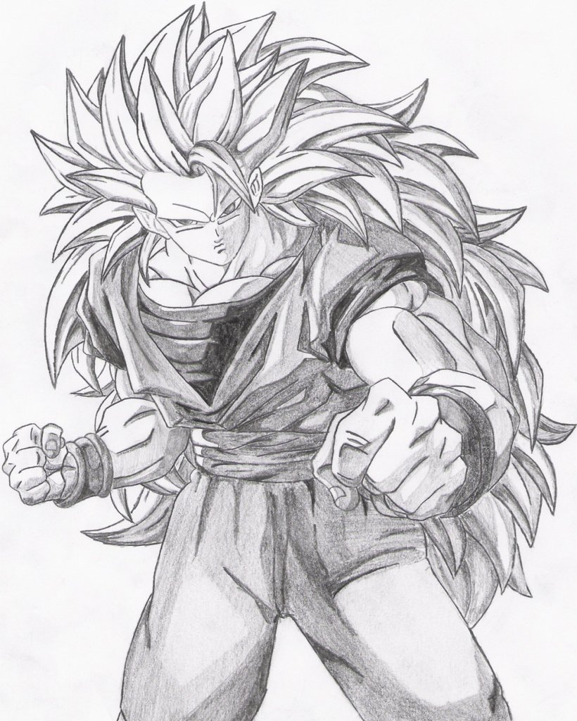 820x1024 Goku Ssj3 By Uberlm