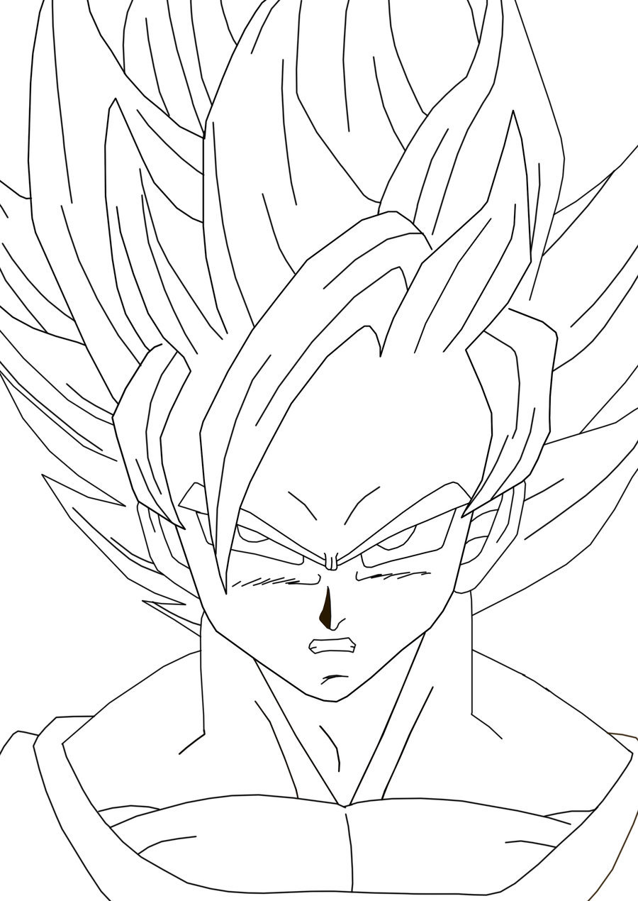 900x1270 Goku Super Saiyan 2 By Luffy12356