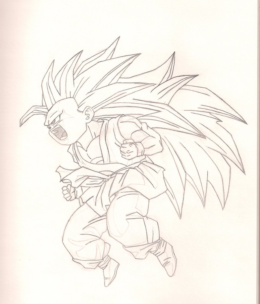 900x1051 Kid Goku Super Saiyan 3