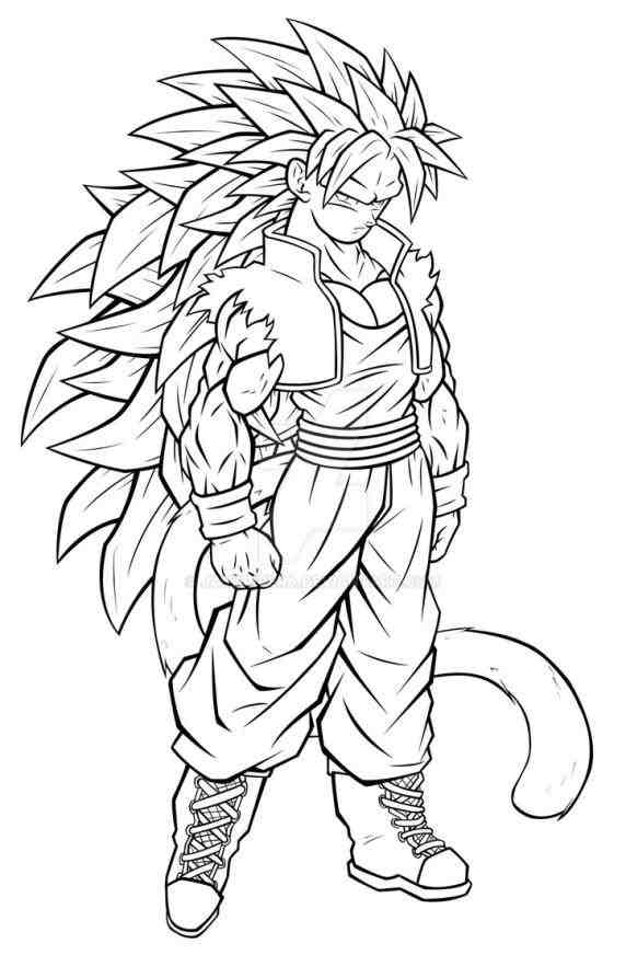 572x872 My Dragon Ball Goku Super Saiyan 3 Drawing Dragonball Z