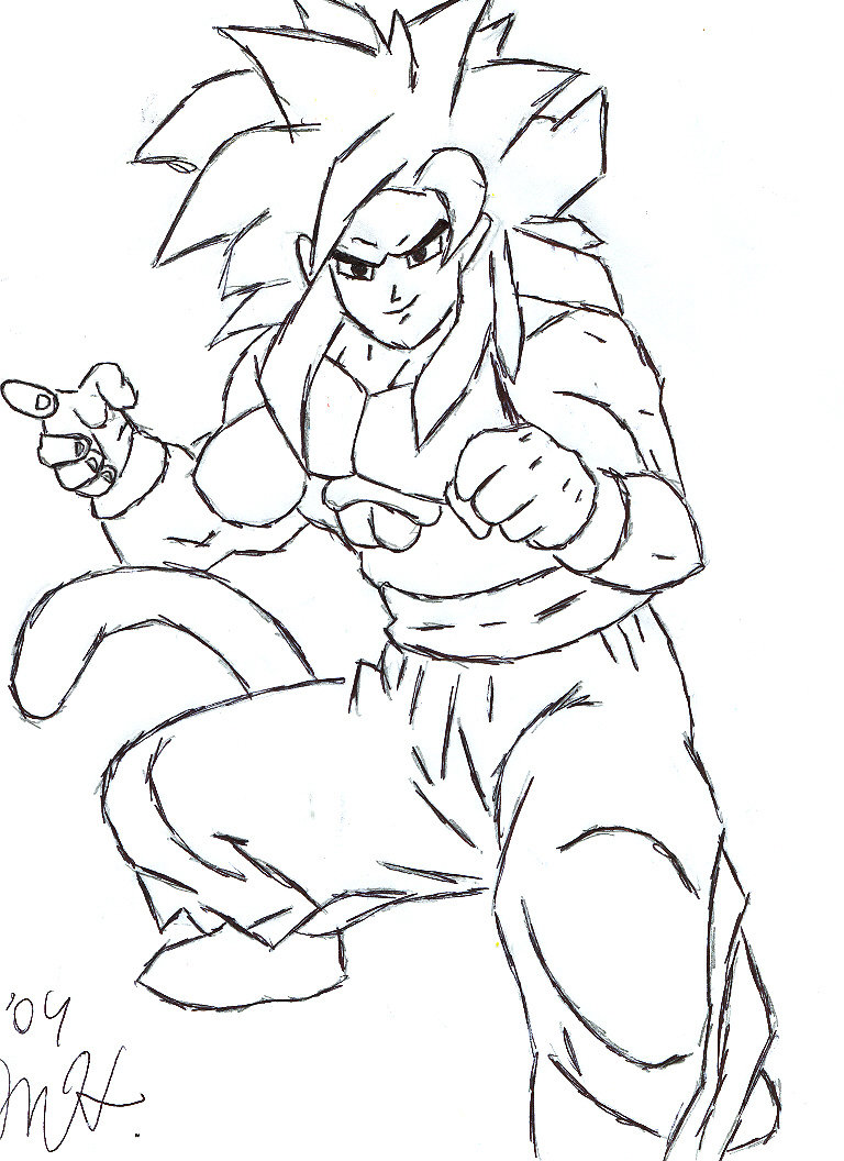 768x1056 Super Saiyan 4 Goku By Miragedragon