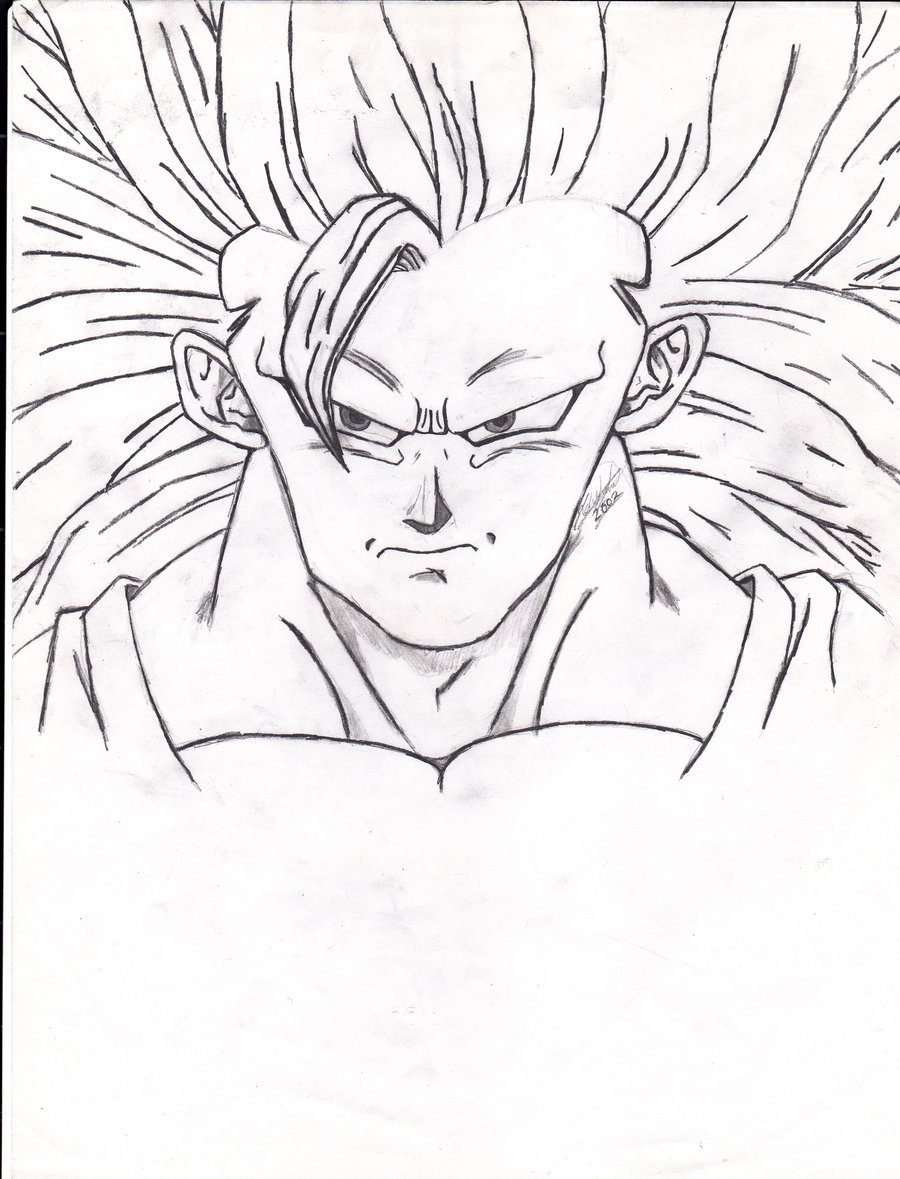 900x1179 Goku Super Saiyan 3 By Neonewtype