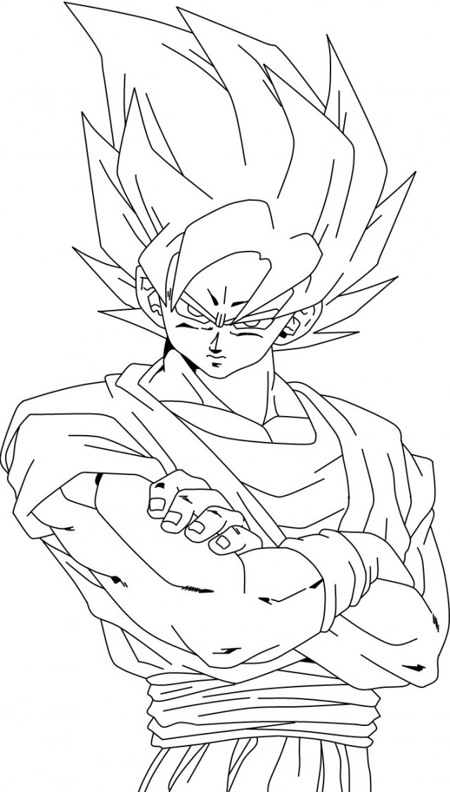 640x1127 How To Draw Goku Super Saiyan 4