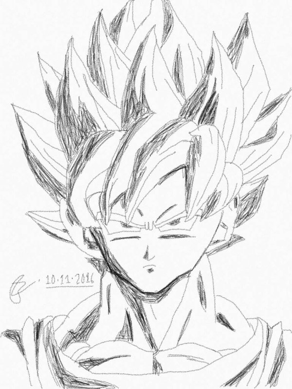 600x800 Goku (Super Saiyan Mode) By Julic27