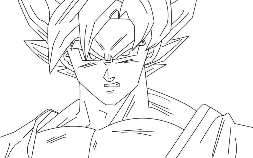 Goku Super Saiyan God Drawing at GetDrawings | Free download