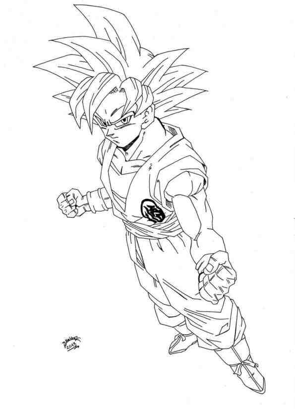 595x837 Dragon Ball Z Super Saiyan God Drawing Drinkeats.club