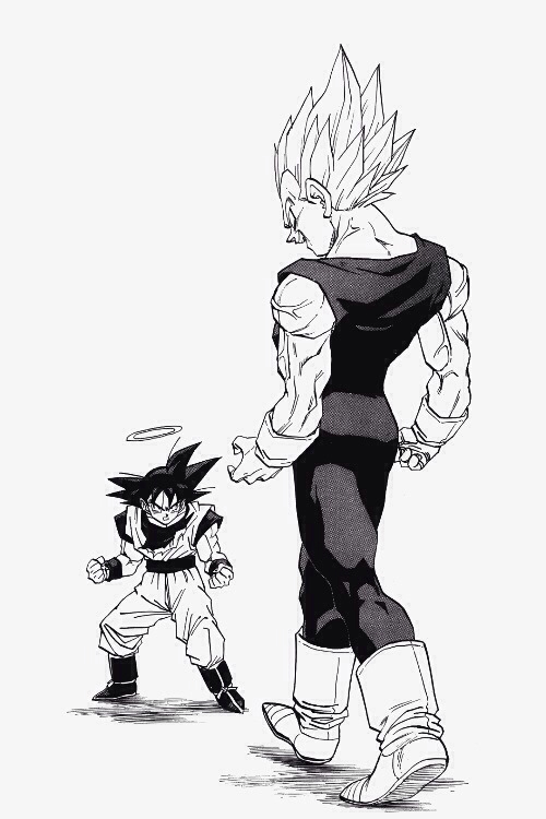 500x750 Majin Vegeta Vs. Goku. Favorite Part Of The Whole Series. Dragon
