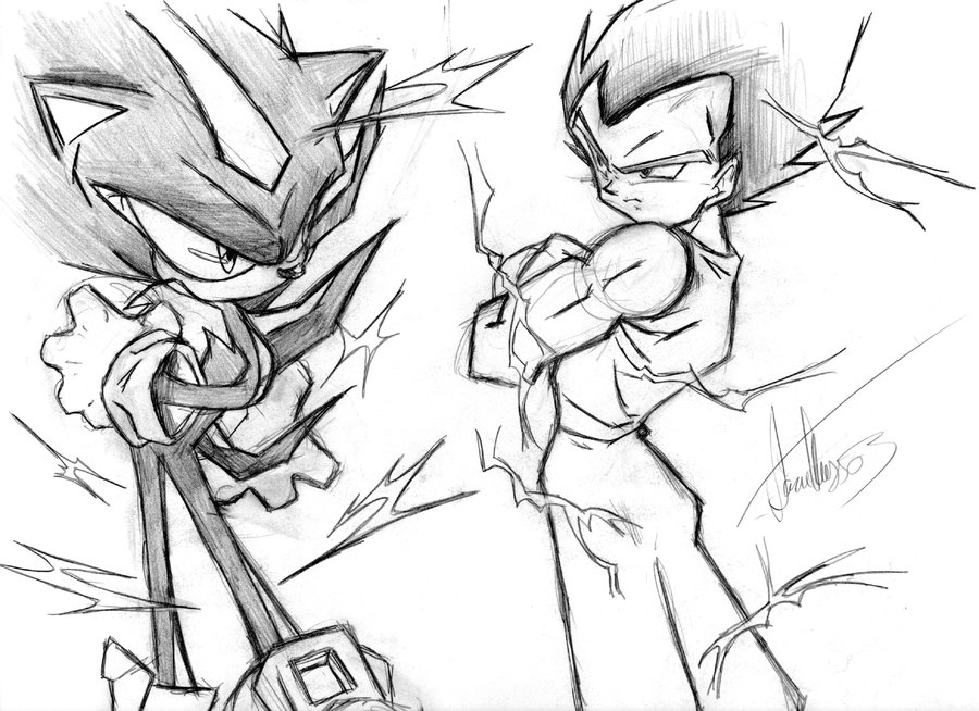 900x654 Shadow Vs Vegeta By Haysey84
