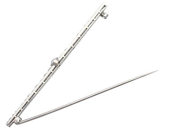 600x450 Antique Diamond Brooch In 15 Ct White Gold