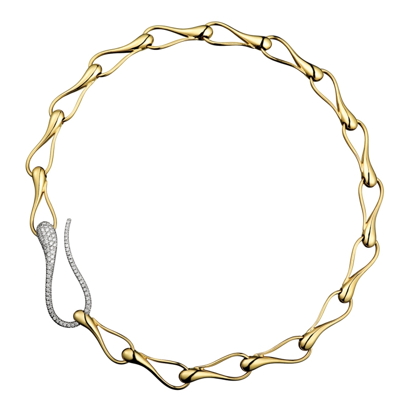 800x800 Elika 18kt Gold Chain With Precious Diamonds Clamp. Gold Weight Gr