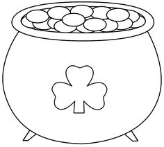 236x212 Pot Of Gold Coloring Page
