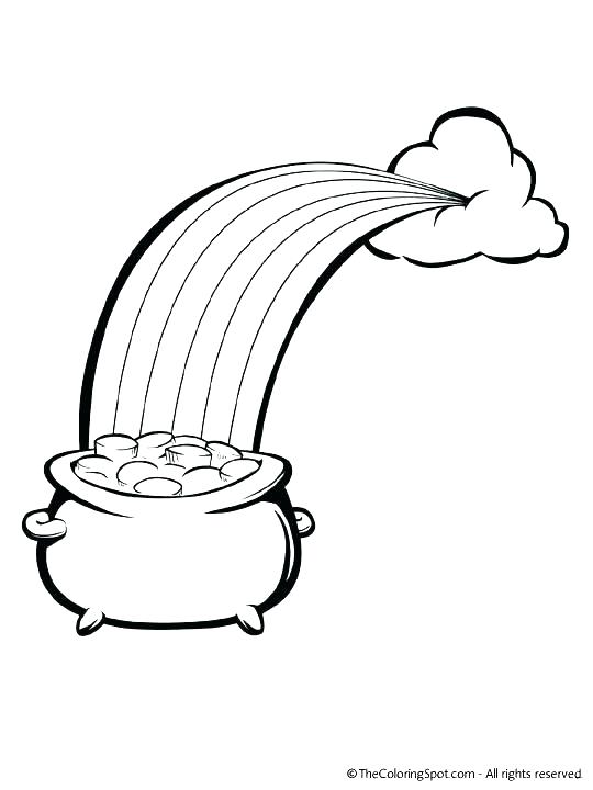 540x720 Pot Of Gold Coloring Page Printable Pot Of Gold Coloring Page