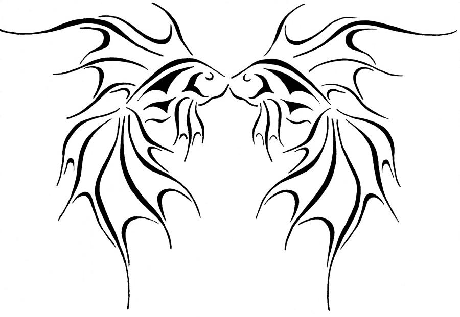 900x621 Fantasy Goldfish Drawing By Tina Barnash