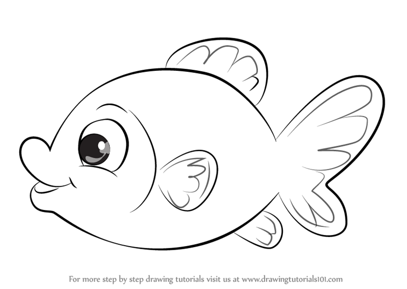 800x567 Learn How To Draw Goldfish Easy (Animals For Kids) Step By Step