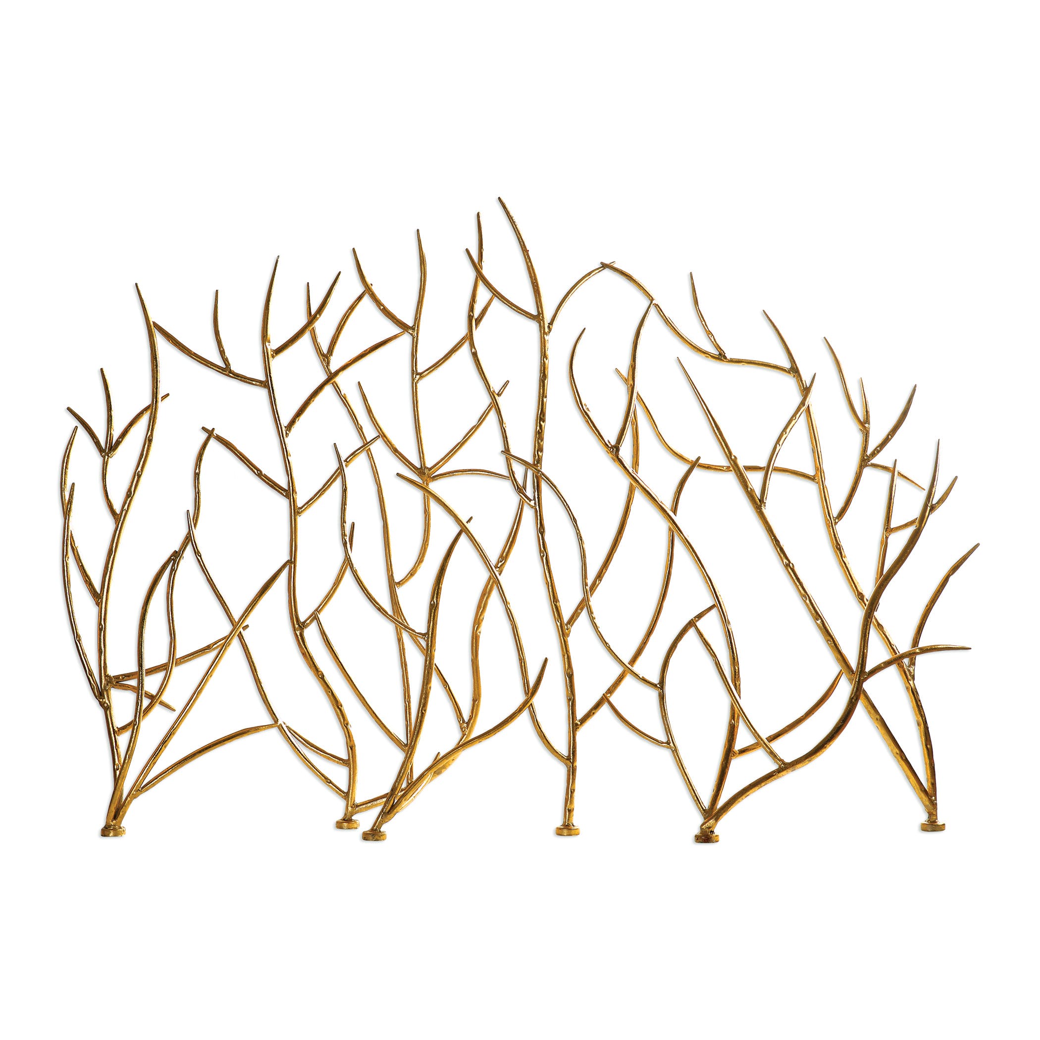 2100x2100 Gold Branches Decorative Fireplace Screen 18796