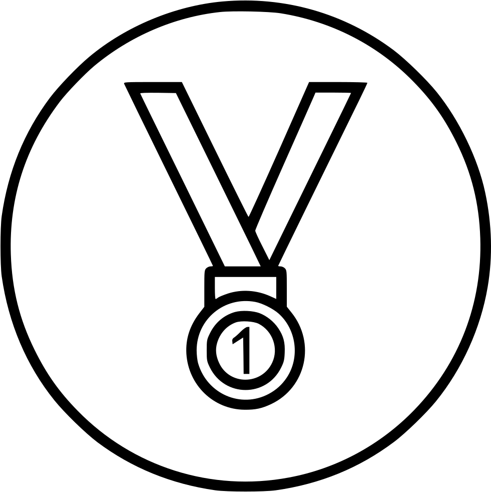 981x982 Medal Position Trophy Winner Gold First Award Svg Png Icon Free