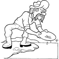 200x200 Gold Mining Coloring Pages