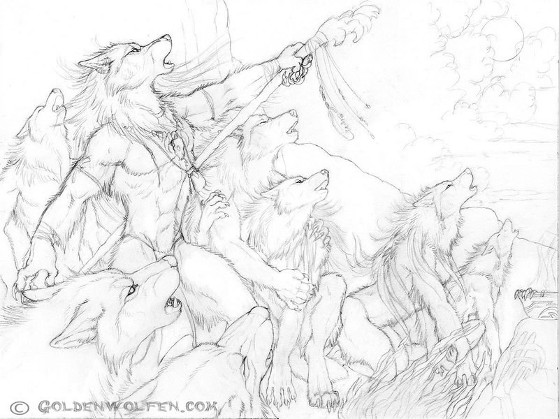 800x600 Calling The Storm Drawing By Goldenwolf