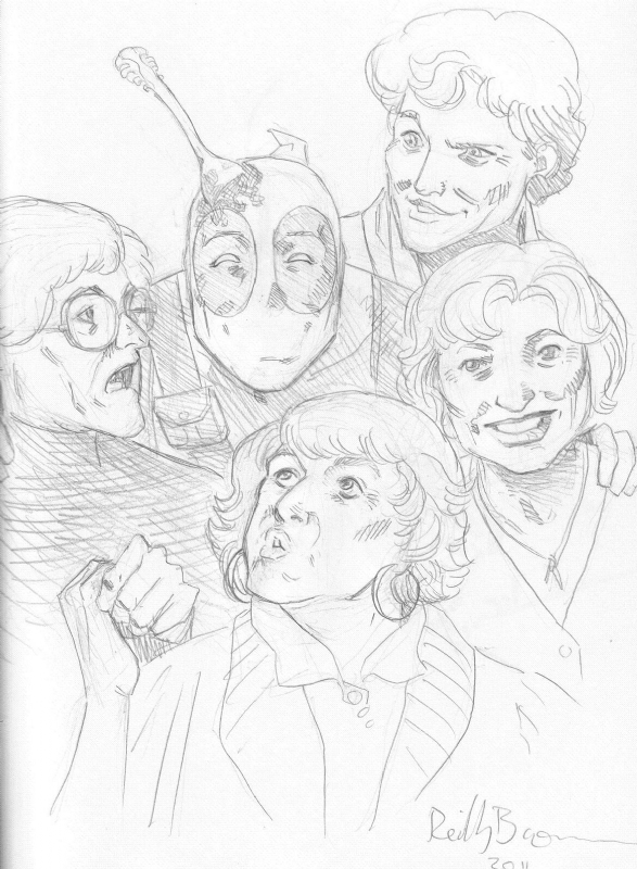 587x800 Deadpool And The Golden Girls By Reilly Brown, In Jude Deluca'S