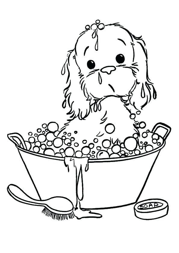 595x842 Puppy Coloring Pages As Well Click To See Printable Versi