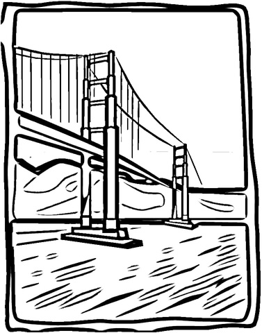 377x480 Golden Bridge Coloring Page Free Printable Coloring Pages