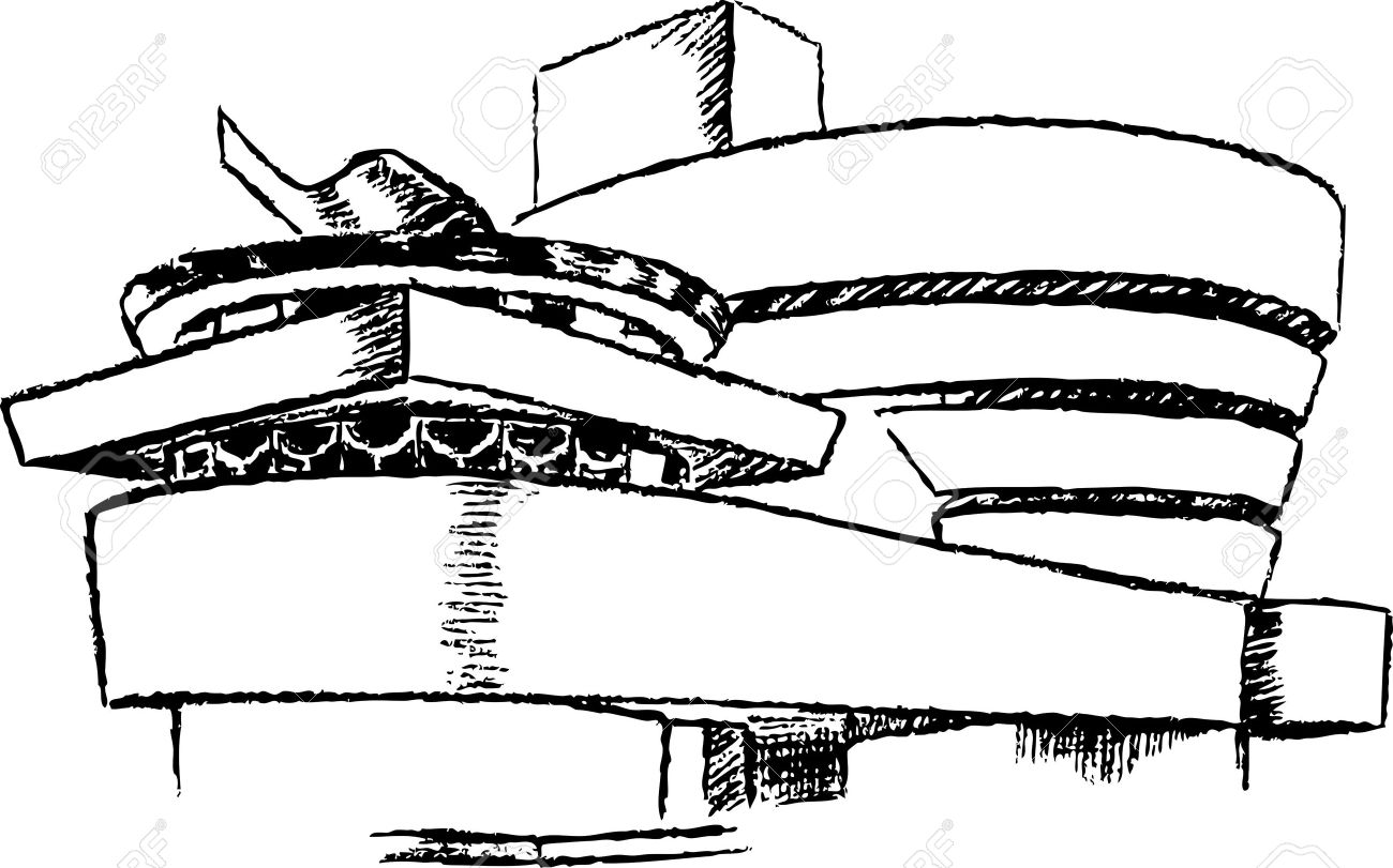 1300x811 Guggenheim Museum In New York City Royalty Free Cliparts, Vectors