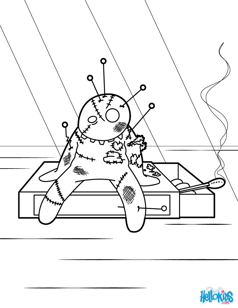 820x1060 Scary Doll Coloring Pages Scary Clown Coloring Pages