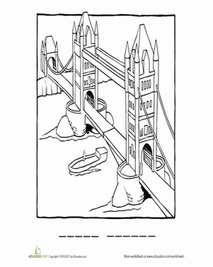 301x378 Golden Gate Bridge Coloring Page Worksheet