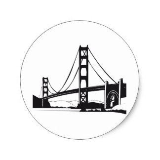 324x324 Golden Gate Bridge Stickers Zazzle