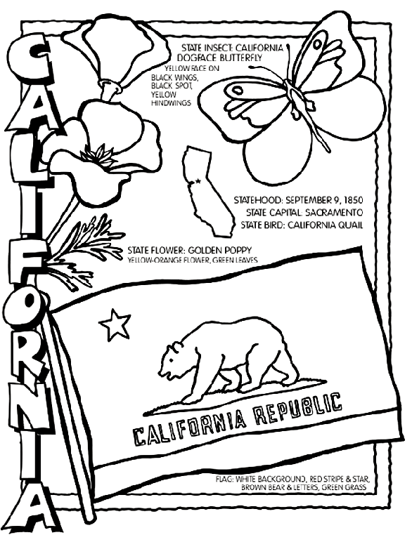 586x762 California Coloring Pages
