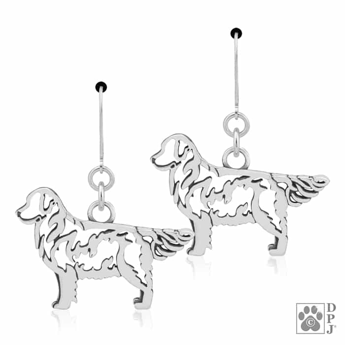 700x700 Sterling Silver Golden Retriever Dog Breed Jewelry, Golden