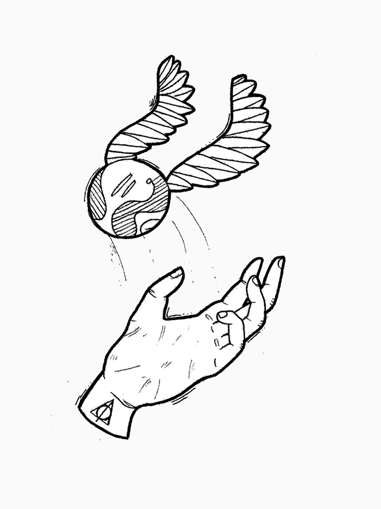 750x1000 Golden Snitch Women's Relaxed Fit T Shirt By Angiieink Redbubble