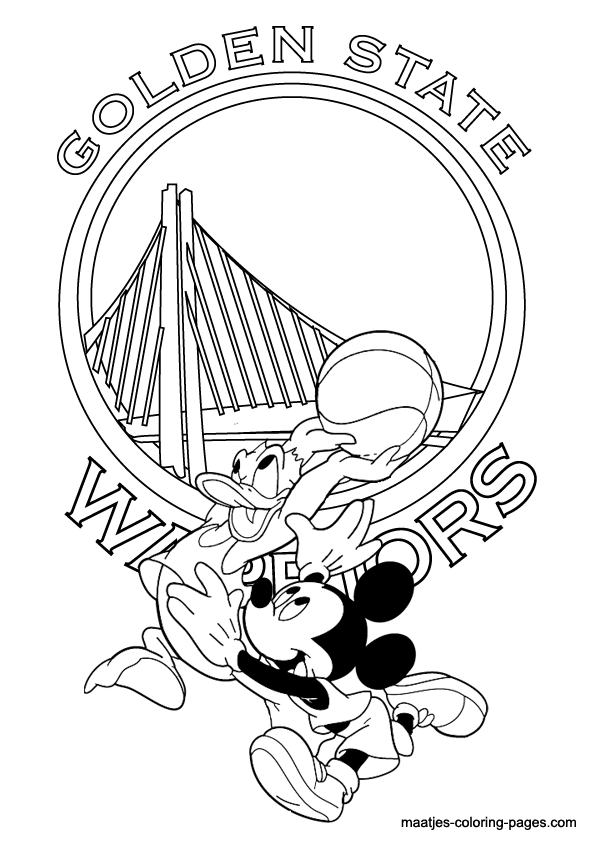 595x842 Golden State Warriors Colouring Pages Pictures To Pin