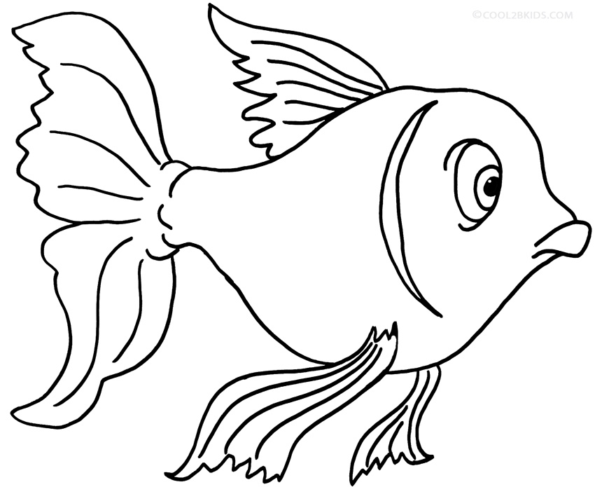 850x695 Printable Goldfish Coloring Pages For Kids Cool2bkids