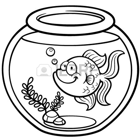 450x450 Vector Illustration Of Goldfish In A Bowl