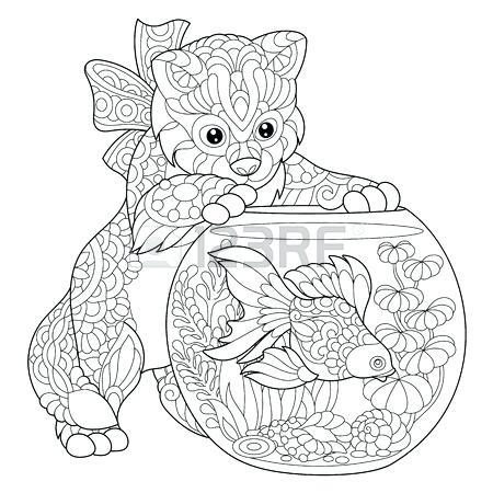 450x450 Goldfish Coloring Page Murs