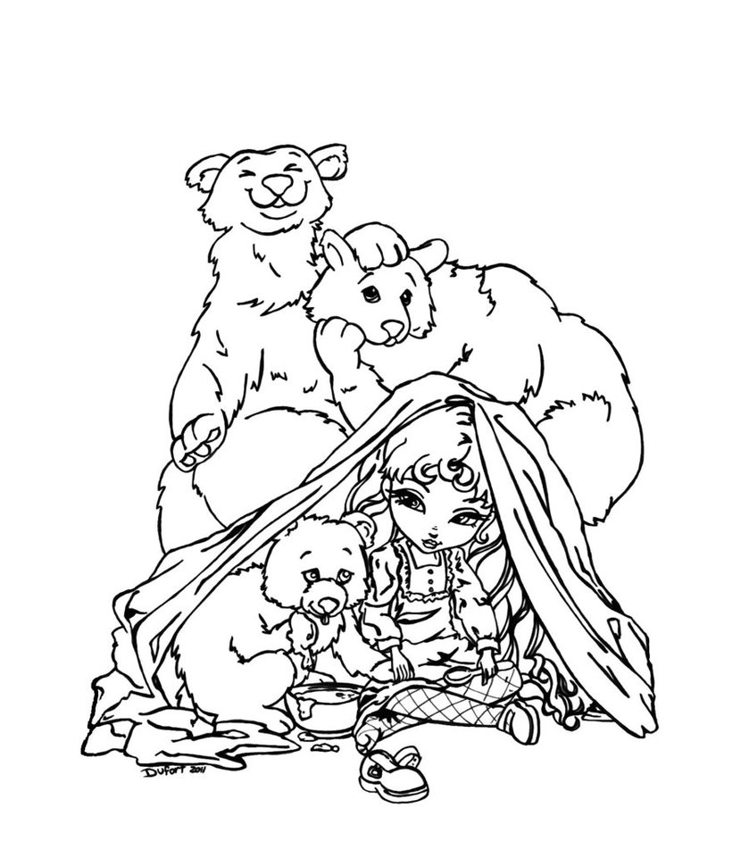839x952 Goldilocks And The Three Bears By Jadedragonne