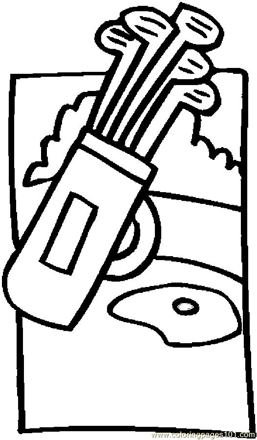 526x900 Father Golf Bag 1 Coloring Page