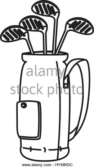 303x540 Golf Clubs Bag Isolated Icon Stock Photos Amp Golf Clubs Bag